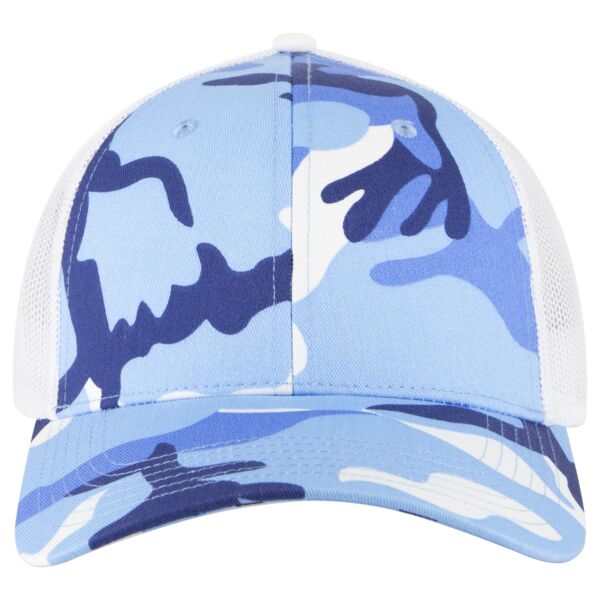 OTTO CAP® Camouflage 6 Panel Low Profile Mesh Back Trucker Hat Thumbnail