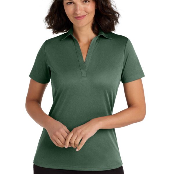 Ladies Heathered Silk Touch Performance Polo Thumbnail